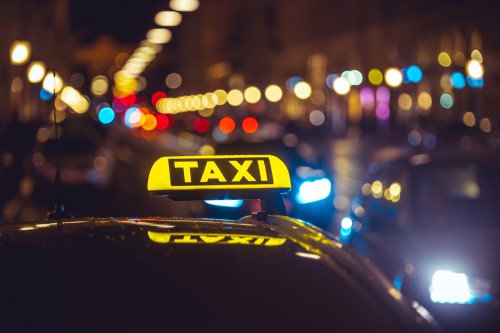 taxi-car-bokeh-lights
